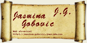 Jasmina Gobović vizit kartica